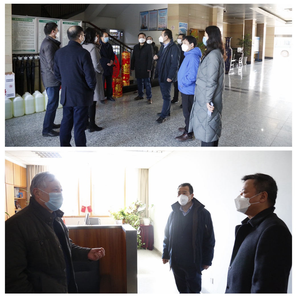 检查研究单元疫情防控工作